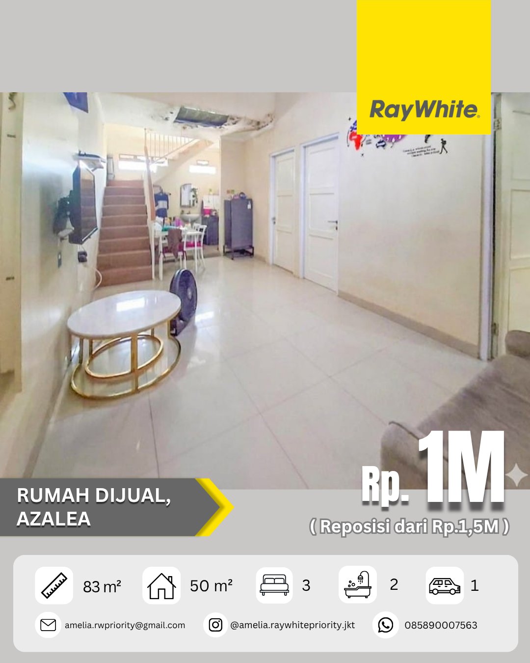 Rumah di Azalea, Pondok Karya, Bintaro, Jurang Mangu