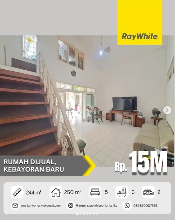 DIJUAL Rumah klasik siap huni di Kebayoran Baru